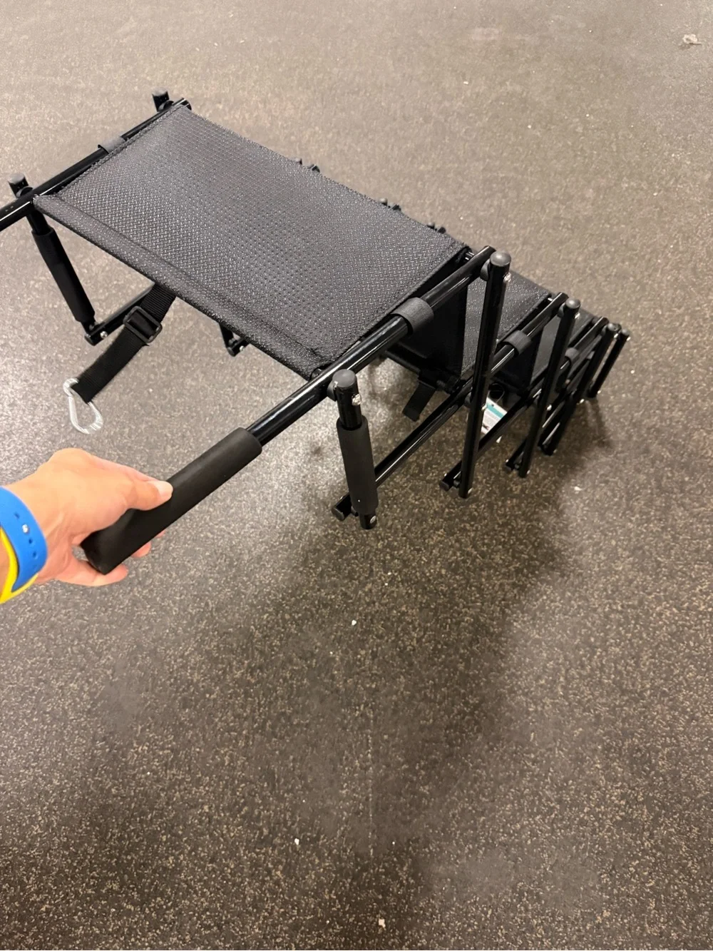 Foldable 5 steps Dog Ramp Stairs for Cars - Portable Pet Steps Up to 100lb